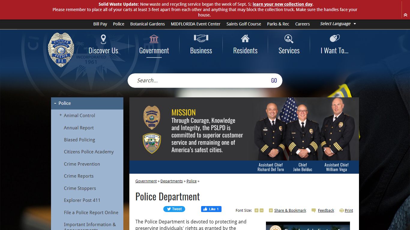 cityofpsl.com